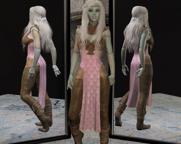 Обои картинки фото 3д графика, существа , creatures, девушки, фон, взгляд