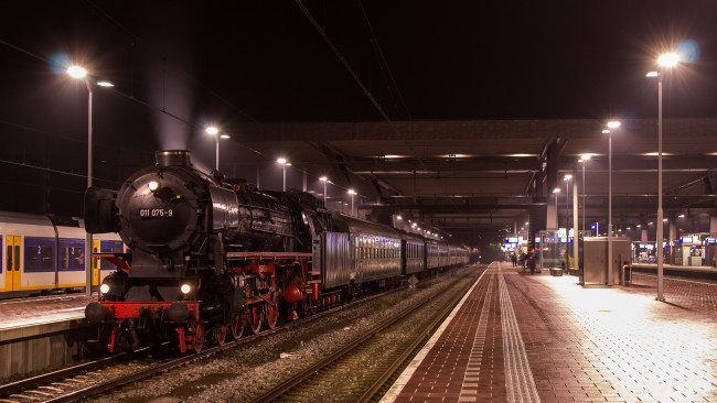 Обои картинки фото техника, паровозы, паровоз, рельсы