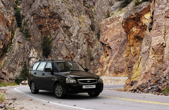 Обои картинки фото лада приора, автомобили, ваз, лада, приора, универсал