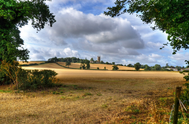 Обои картинки фото города, - пейзажи, поле, замок