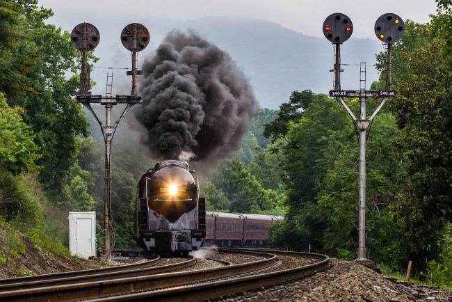 Обои картинки фото техника, паровозы, паровоз, рельсы