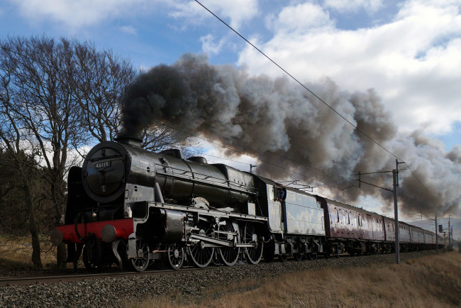 Обои картинки фото техника, паровозы, паровоз, рельсы