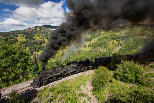 Обои картинки фото техника, паровозы, паровоз, рельсы