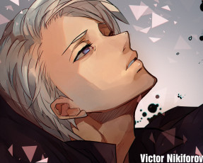 Картинка аниме yuri+on+ice victor nikiforov