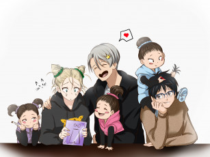 Картинка аниме yuri+on+ice виктор никифоров юри катсуки yuri plisetsky