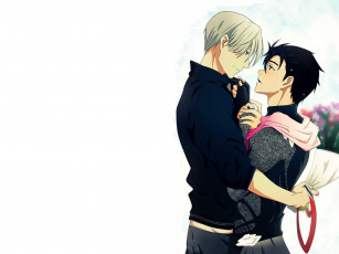 Картинка аниме yuri+on+ice виктор юри