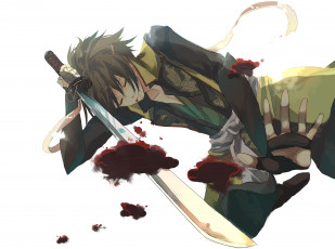 Картинка аниме hakuouki okita souji