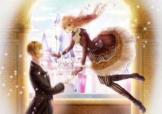 Картинка аниме unknown +другое взгляд девушка фон