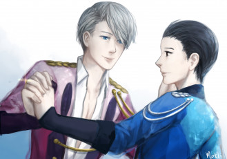 Картинка аниме yuri+on+ice виктор никифоров юри катсуки