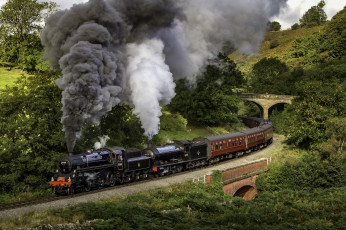 Картинка техника паровозы ппаровоз рельсы