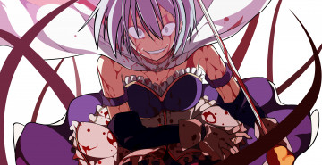 Картинка аниме mahou+shoujo+madoka+magika фон взгляд девушка