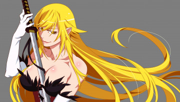 Картинка аниме bakemonogatari oshino shinobu