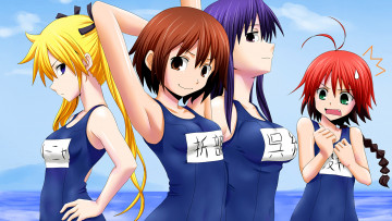 обоя аниме, kill bill, фон, девушки, взгляд