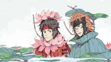 Картинка аниме sengoku+basara парни