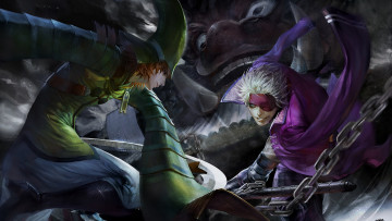 Картинка аниме sengoku+basara парни