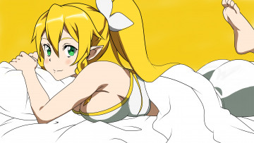 Картинка аниме sword+art+online девушка взгляд фон