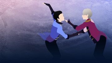 Картинка аниме yuri+on+ice виктор юри