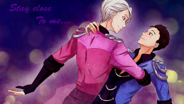 Картинка аниме yuri+on+ice юрий катсуки виктор никифоров парни романтика