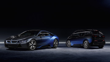 Картинка bmw+i3+and+i8+2017 автомобили bmw 2017 i3 and i8