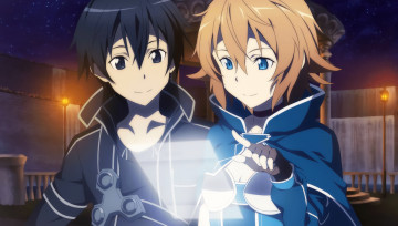 Картинка аниме sword+art+online девушка взгляд фон