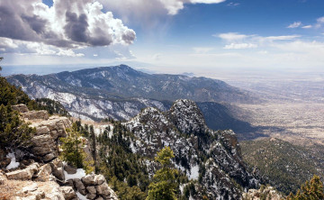 Картинка природа горы облака долина вершины