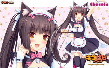 Картинка аниме nekopara девушка фон взгляд