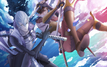 Картинка аниме sengoku+basara парни