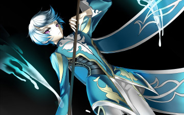 обоя аниме, tales of zestiria, фон, взгляд, девушка