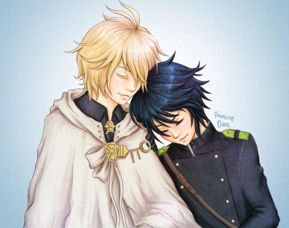 Обои картинки фото аниме, owari no seraph, последний, серафим