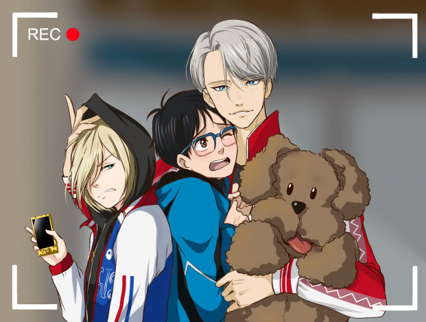 Обои картинки фото аниме, yuri on ice, виктор, никифоров, юри, катсуки, yuri, plisetsky