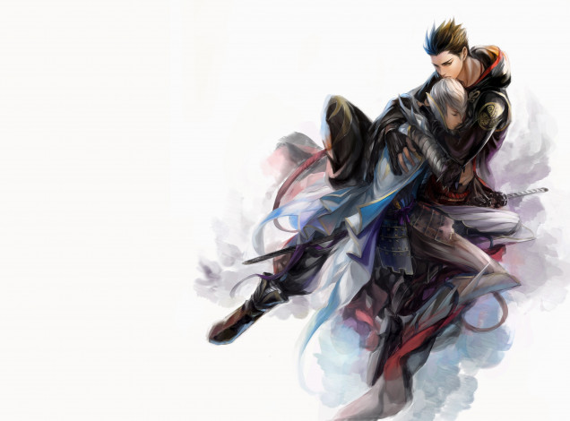 Обои картинки фото аниме, sengoku basara, парни