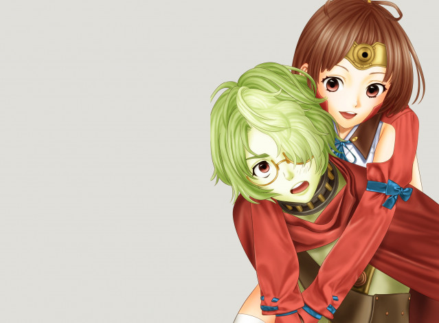 Обои картинки фото аниме, koutetsujou no kabaneri, двое