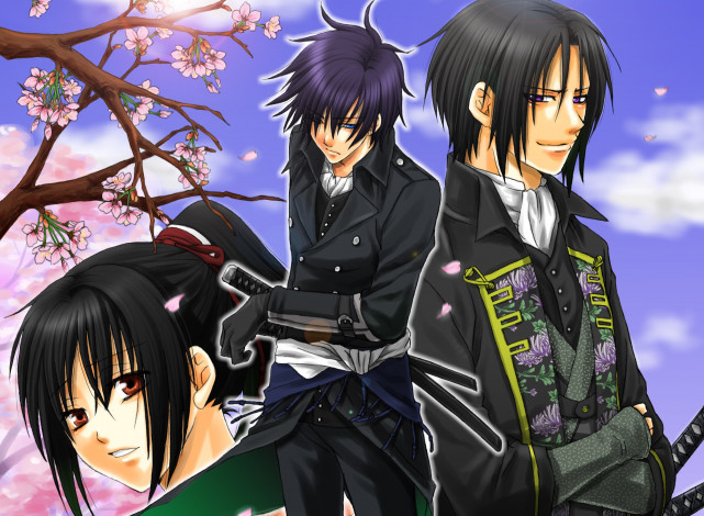 Обои картинки фото аниме, hakuouki, shinsengumi, kitan