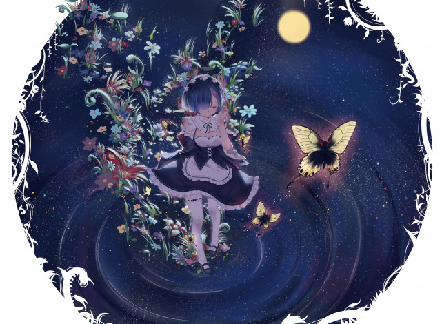 Обои картинки фото аниме, re,  zero kara hajimeru isekai seikatsu, рем