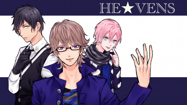 Обои картинки фото he&, 9733, vens, аниме, uta no prince-sama, парни