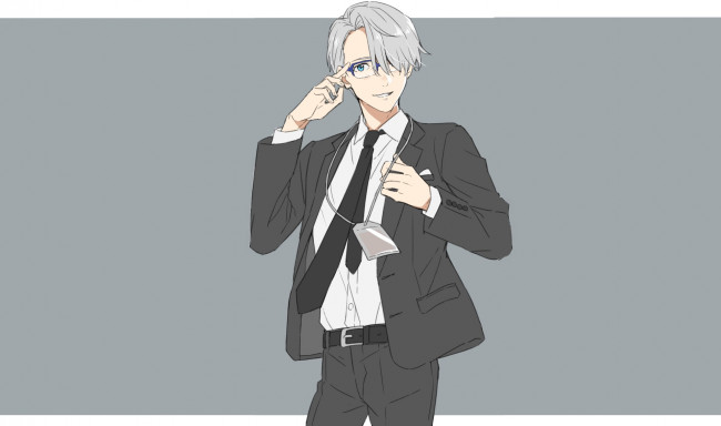 Обои картинки фото аниме, yuri on ice, виктор, никифоров