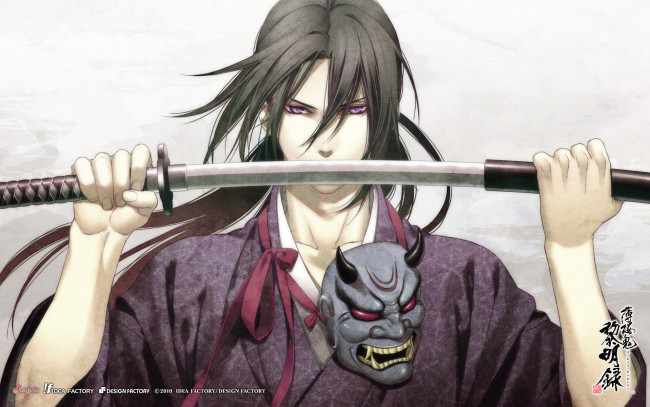 Обои картинки фото аниме, hakuouki, hijikata, toshizou