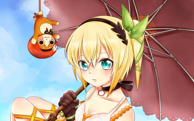 Обои картинки фото аниме, tales of zestiria, фон, взгляд, девушка