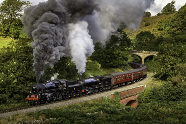 Обои картинки фото техника, паровозы, ппаровоз, рельсы