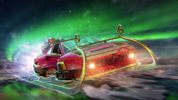 Картинка фэнтези транспортные+средства новый год авто