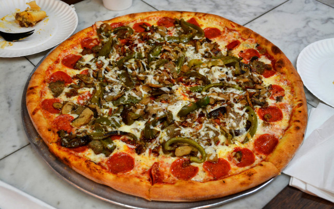 Обои картинки фото еда, пицца, снедь