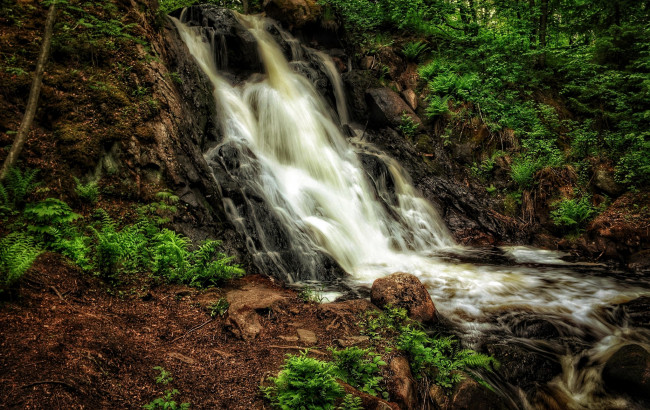 Обои картинки фото природа, водопады, простор