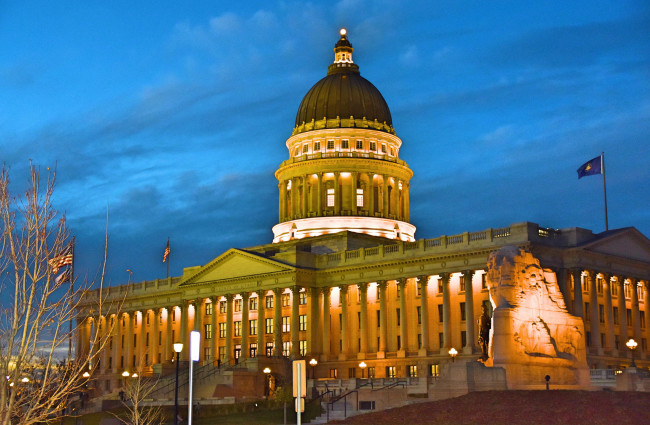 Обои картинки фото state capitol salt lake city, города, - здания,  дома, простор