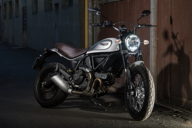 Обои картинки фото ducati scrambler classic 2018, мотоциклы, ducati, classic, мотоцикл, scrambler, 2018, дукати