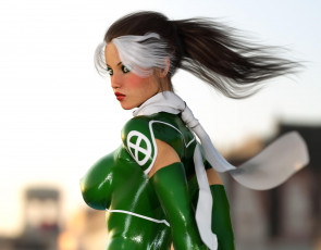 Картинка 3д+графика люди+ people взгляд фон девушка