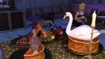 Картинка 3д+графика фантазия+ fantasy фон взгляд девушки