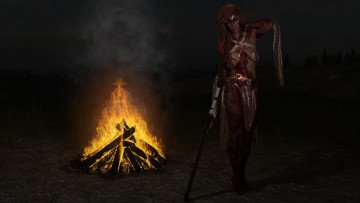 Картинка 3д+графика фантазия+ fantasy фон взгляд девушка