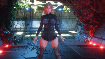 Картинка 3д+графика люди+ people девушка взгляд фон