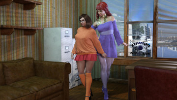 Картинка 3д+графика люди+ people фон взгляд девушки