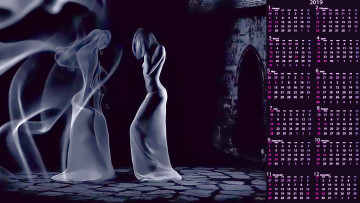 Картинка календари фэнтези профиль силуэт образ девушка